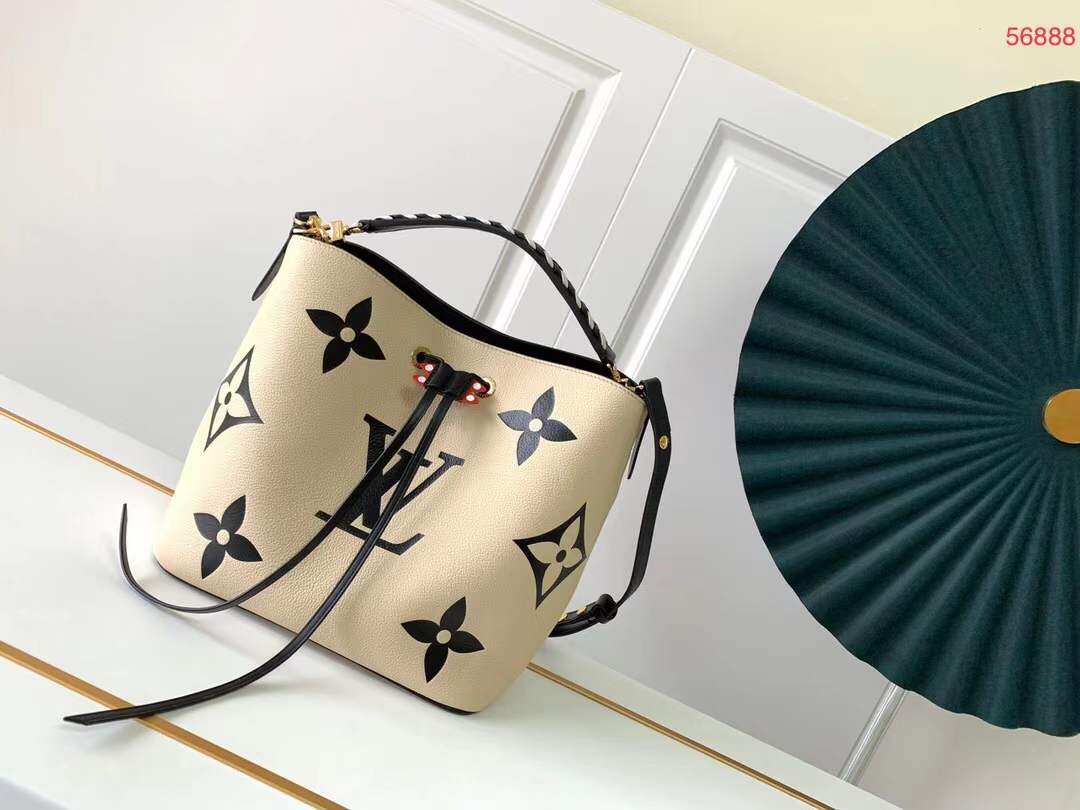 Top Quality Top Quality Crafty Neonoe MM Bucket Bag Creme For Women, Womens Handbags, Shoulder Bags 10.2in/26cm Top Quality M56889