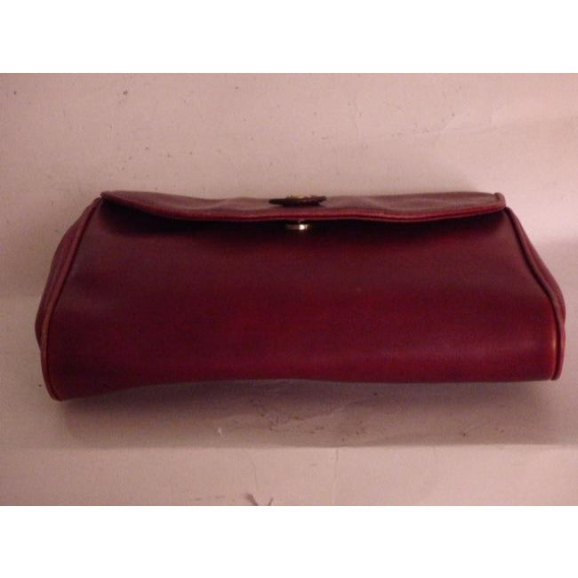 Gucci   Burgundy Leather Shoulder Bag/Clutch