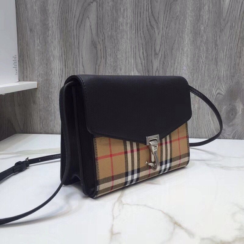 Top Quality Small  Check And Crossbody Bag Black For Women, Bags 9in/24cm