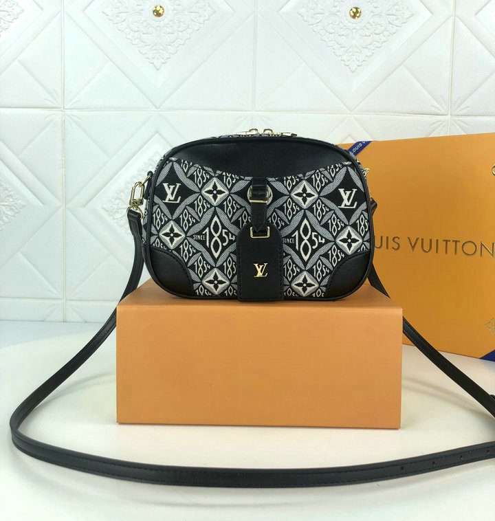 Top Quality Deauville Mini Bag Since 1854 Grey For Women, WoBags, Shoulder And Crossbody Bags 8.3in/21cm Top Quality M57205
