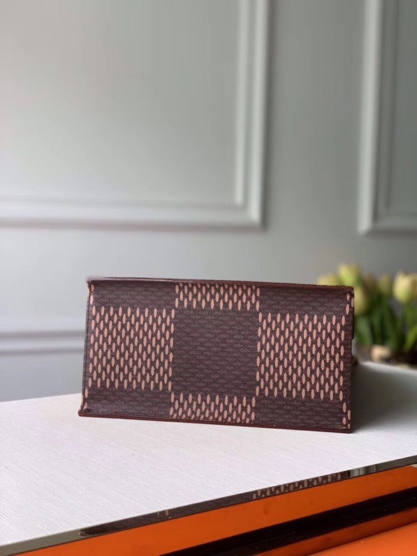 Top Quality Nigo Mini Tote Bag Damier Ebene And Monogram Canvas For Women, WoBags, Shoulder And Crossbody Bags 13.8in/35cm Top Quality N40355