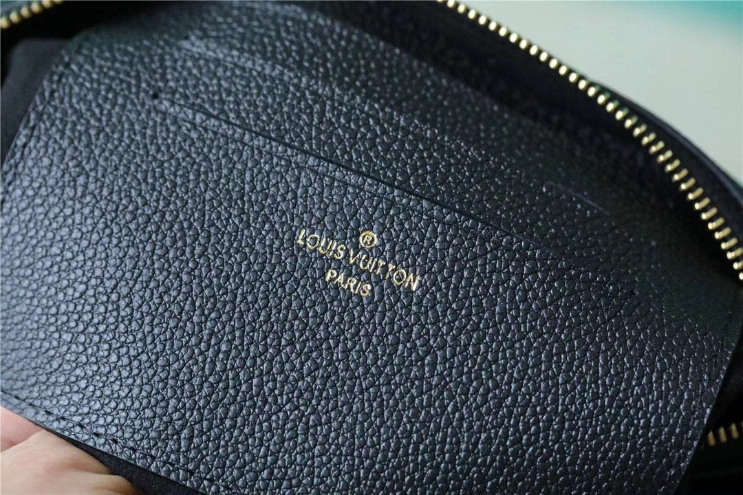 Top Quality Double Zip Pochette Monogram Empreinte Black For Women,  Shoulder and Crossbody Bags 7.9in/20cm Top Quality M68568