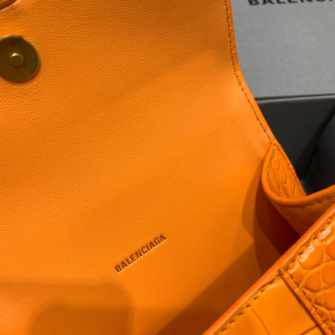 Top Quality Hourglass XS Handbag In Orange, For Women,  Bags 7.4in/19cm