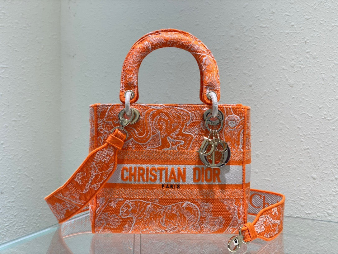Top Quality MeTop Qualityum Lady D-Lite Bag Orange, For Women, Womens Handbags 24cm/9.5in CD M0565OROC_M057