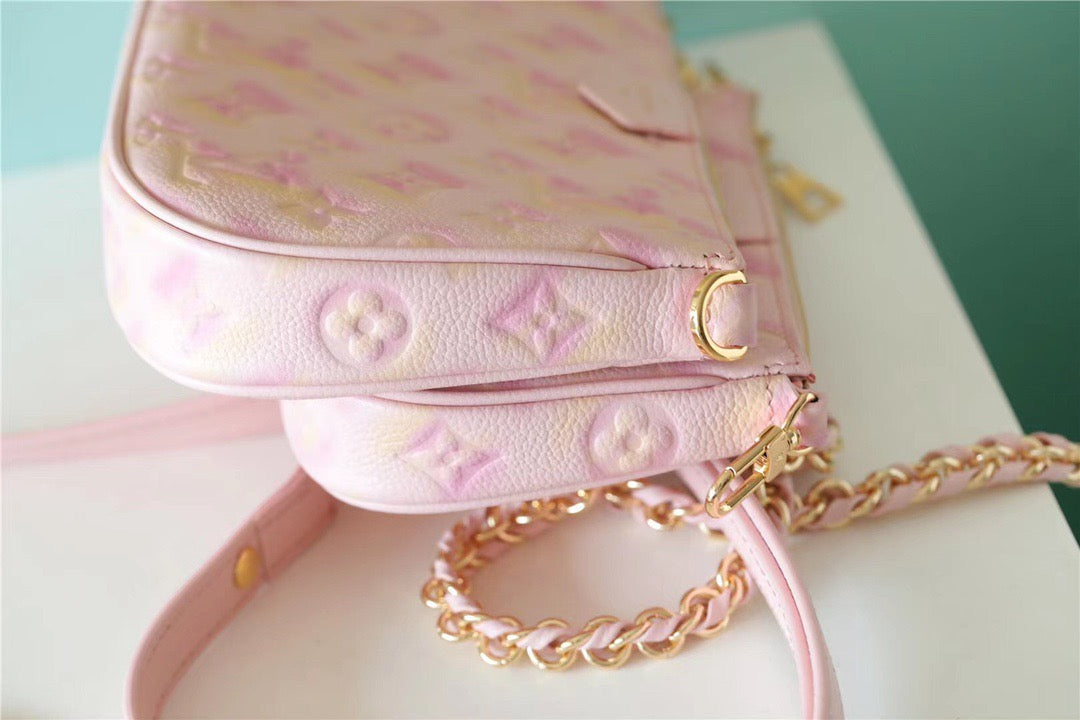 Top Quality Multi Pochette Accessoires Monogram Empreinte Pink For Women, Womens Handbags 9.4in/24cm Top Quality M46093