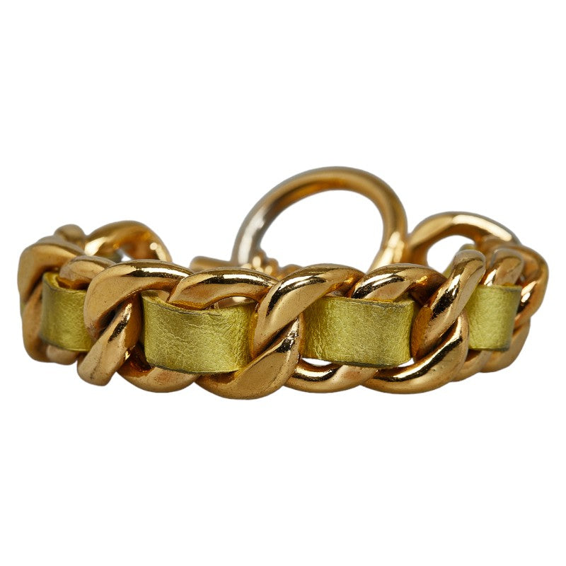 Chanel Armband Gold Yellow  Leather  Chanel