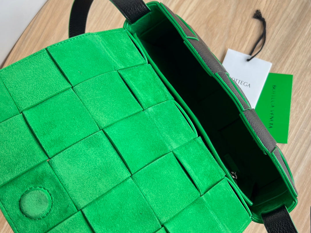 Top Quality Cassette Bag Black And Green, For Women, Bags 9.1in/23cm