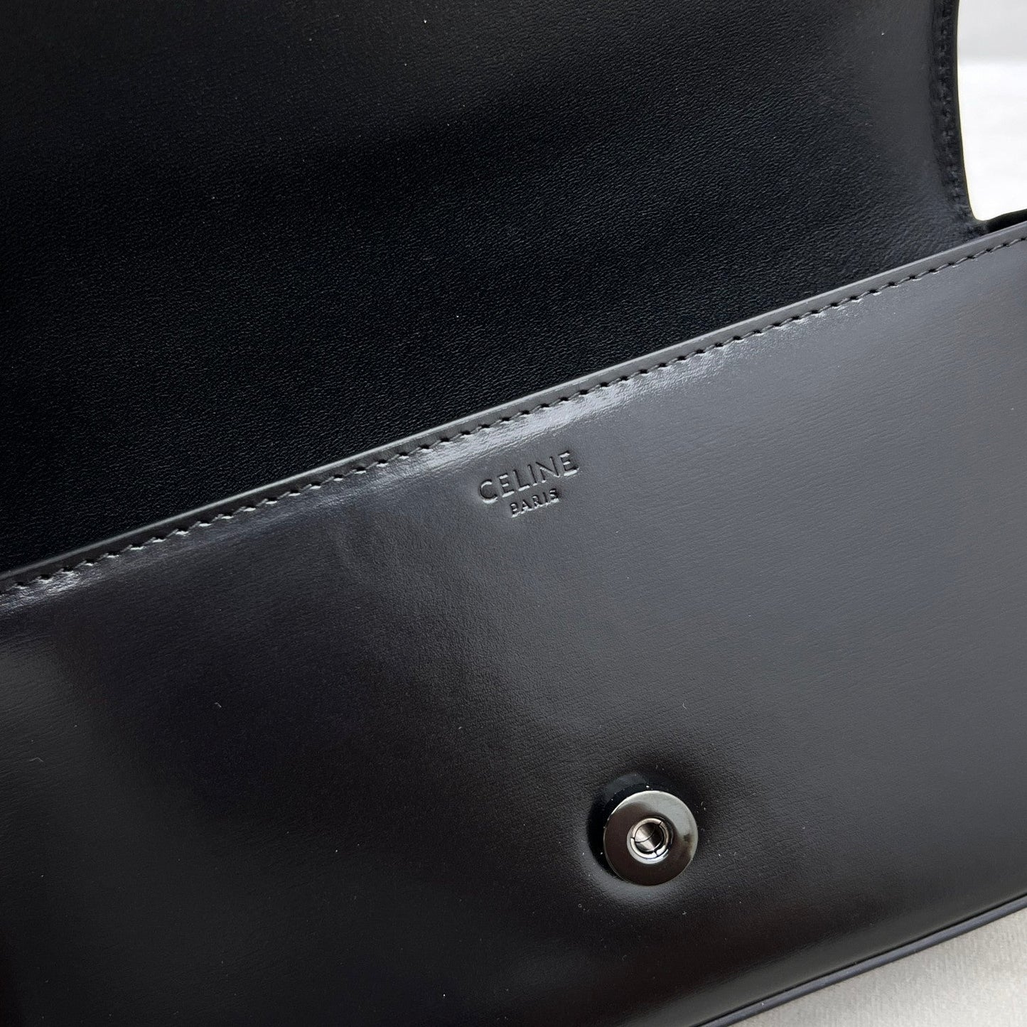 Top Quality Chain Shoulder Bag Triomphe Black For Women 8in/20.5cm 197993EQJ.38NN