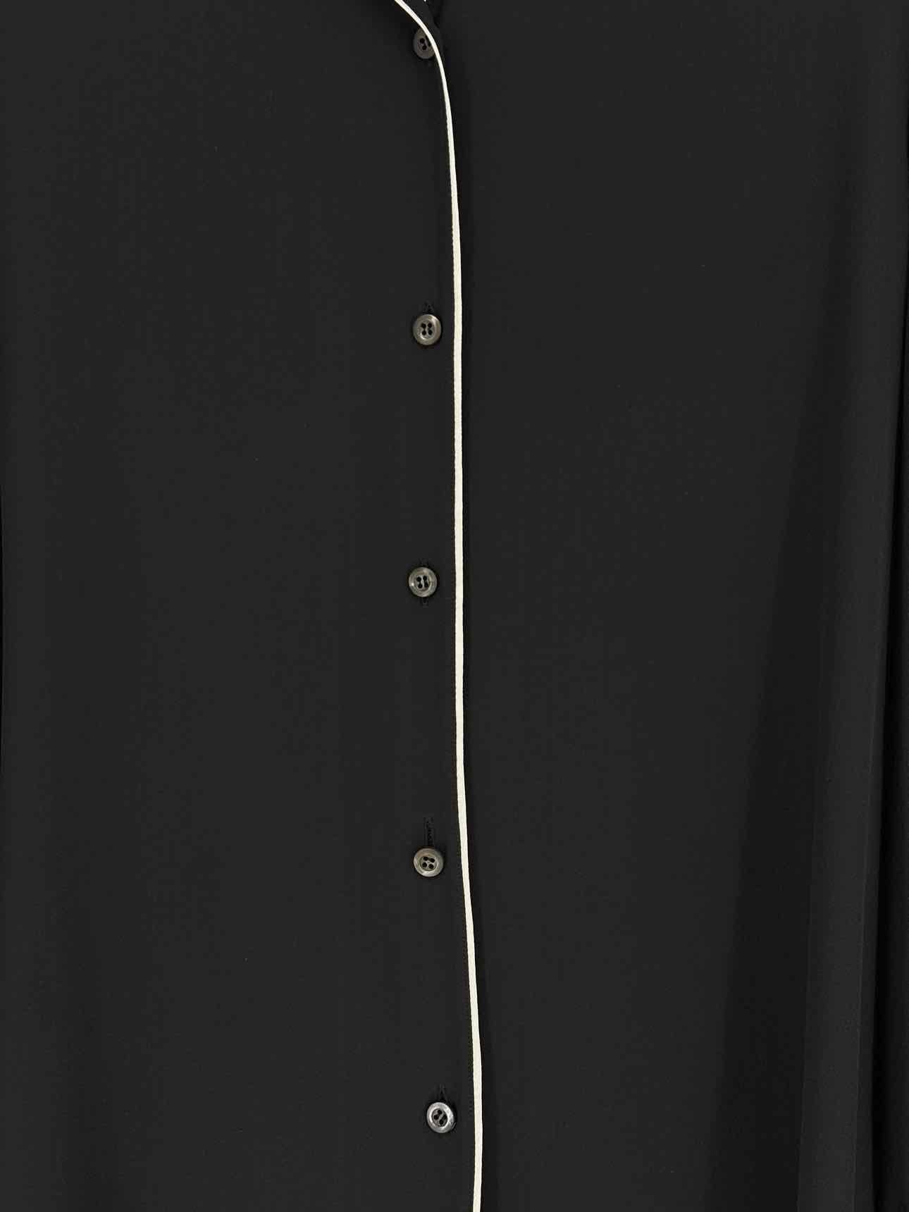 PRADA Black w/ White Trimmings Size US 8 Shirt