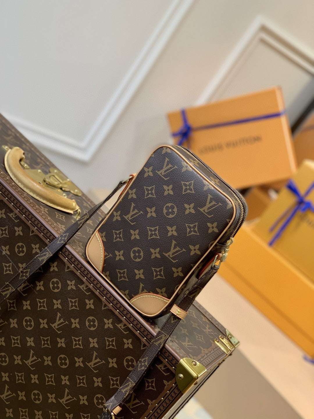 Top Quality Danube Monogram Canvas For Women, Womens Bags, Shoulder Bags 8.3in/21cm Top Quality M45266