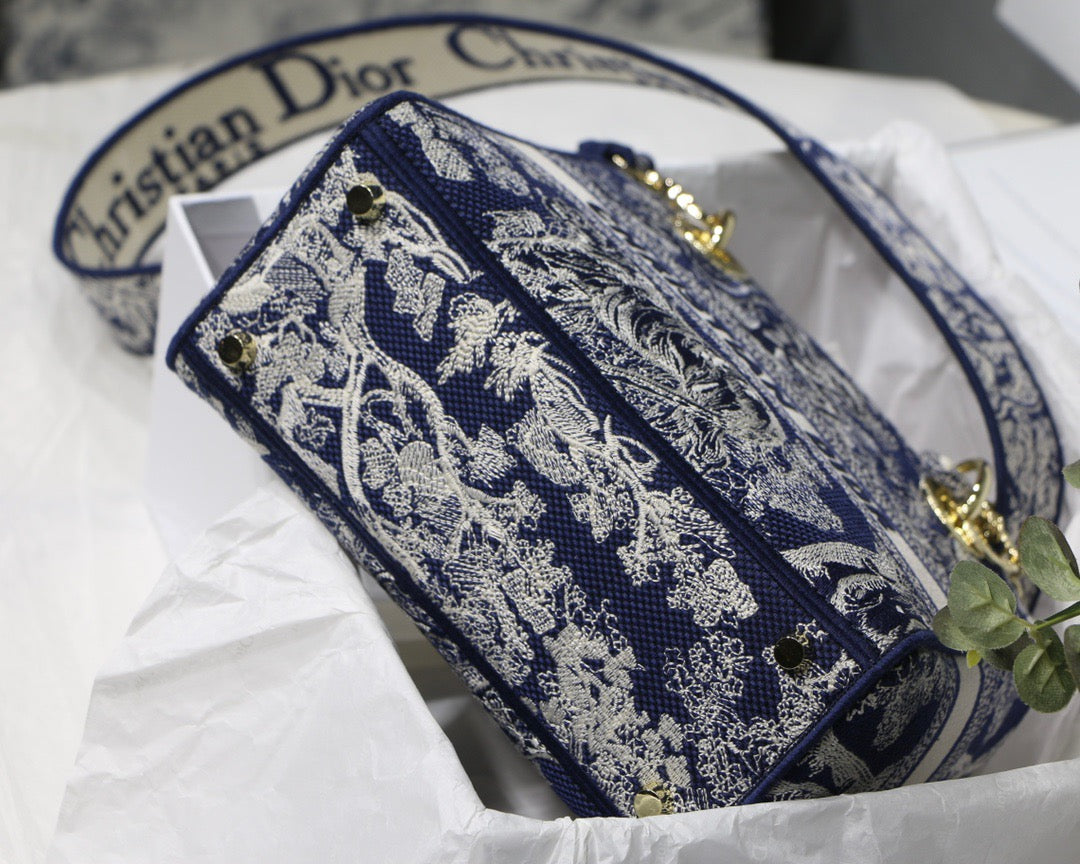 Top Quality MeTop Qualityum Lady D-Lite Bag Blue, For Women, Womens Handbags 24cm/9.5in CD M0565ORGO_M928
