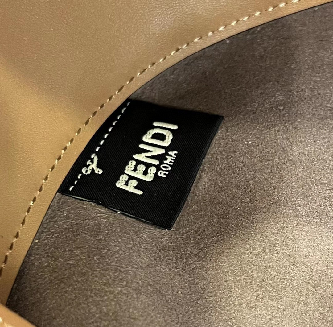 Top QualityTop Quality Pomodorino Brown FF Fabric Mini Bag For Woman 17cm/6.5in 8BS059AHWVF1GE3