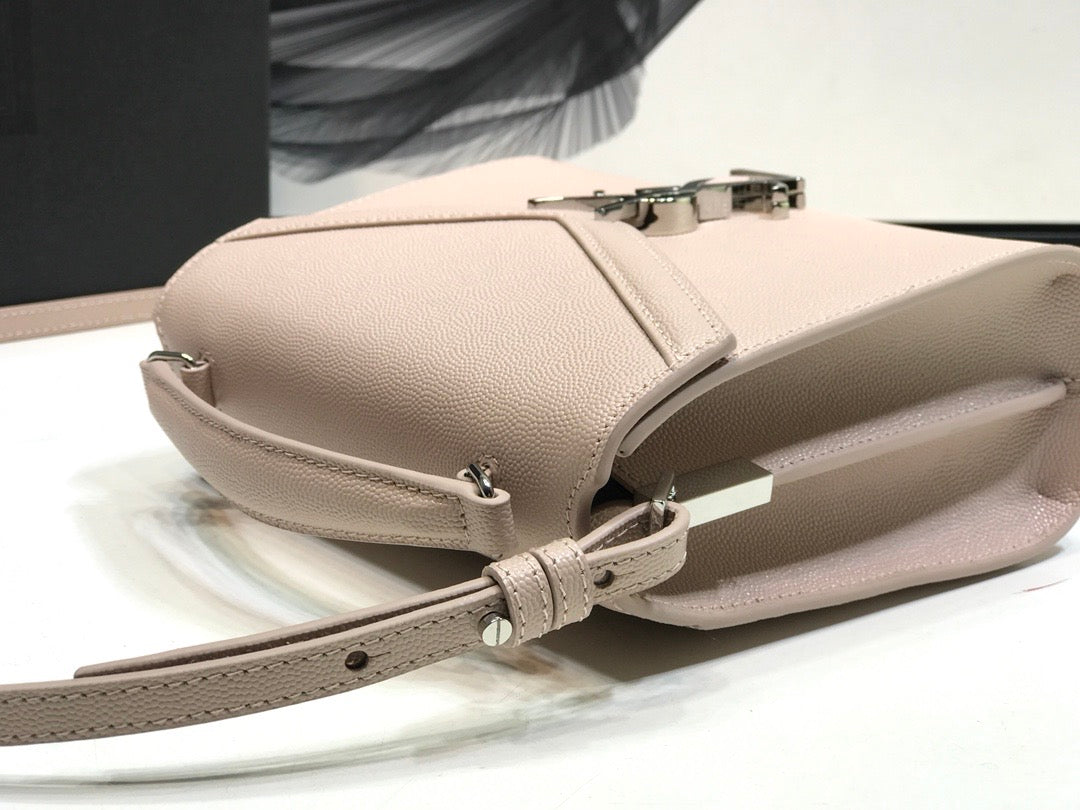 YSSL Cassandra Medium Top Handle Bag Beige For Women 9in/24.5cm YSL  