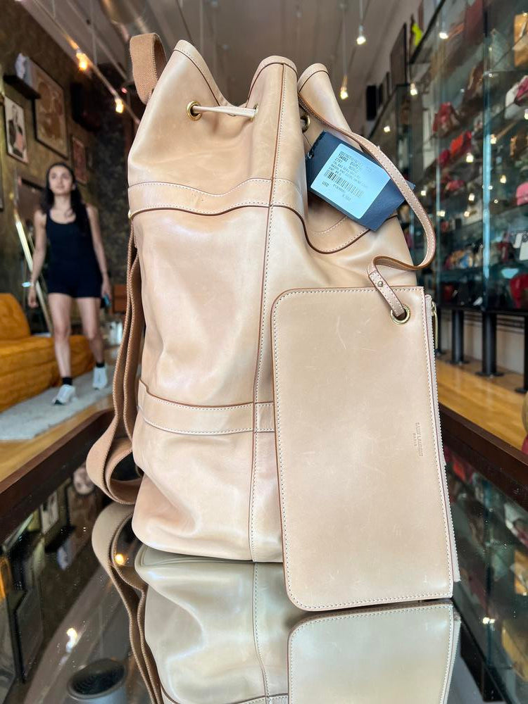 Saint Laurent Leather Seau Rive Gauche Sling Travel Bag