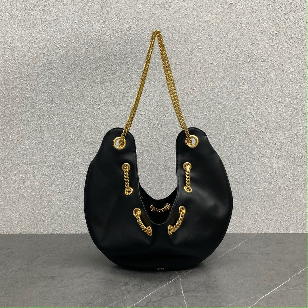 Top Quality Large Ava Chain Black For Women 13in/33cm 