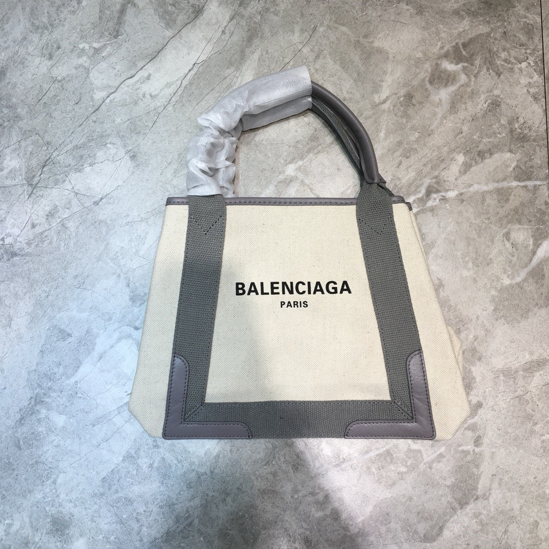 Top Quality Navy Small Cabas Tote Bag In Gray, For Women,  Bags 18.5in/47cm