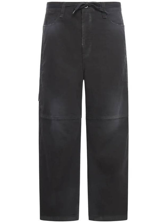 Luxury Balenciaga Trending 2025 Cropped Cargo Straight Pants Black