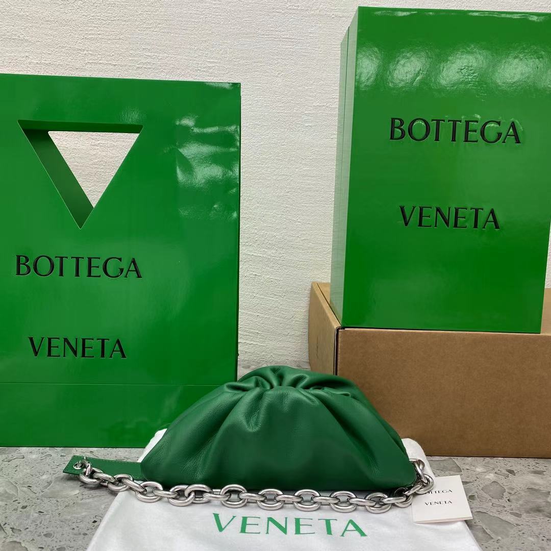 Top Quality Chain Pouch Green, For Women, Women’s Bags 12.2in/31cm