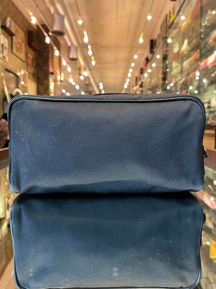Fendi Canvas Logo Travel Zip Pouch