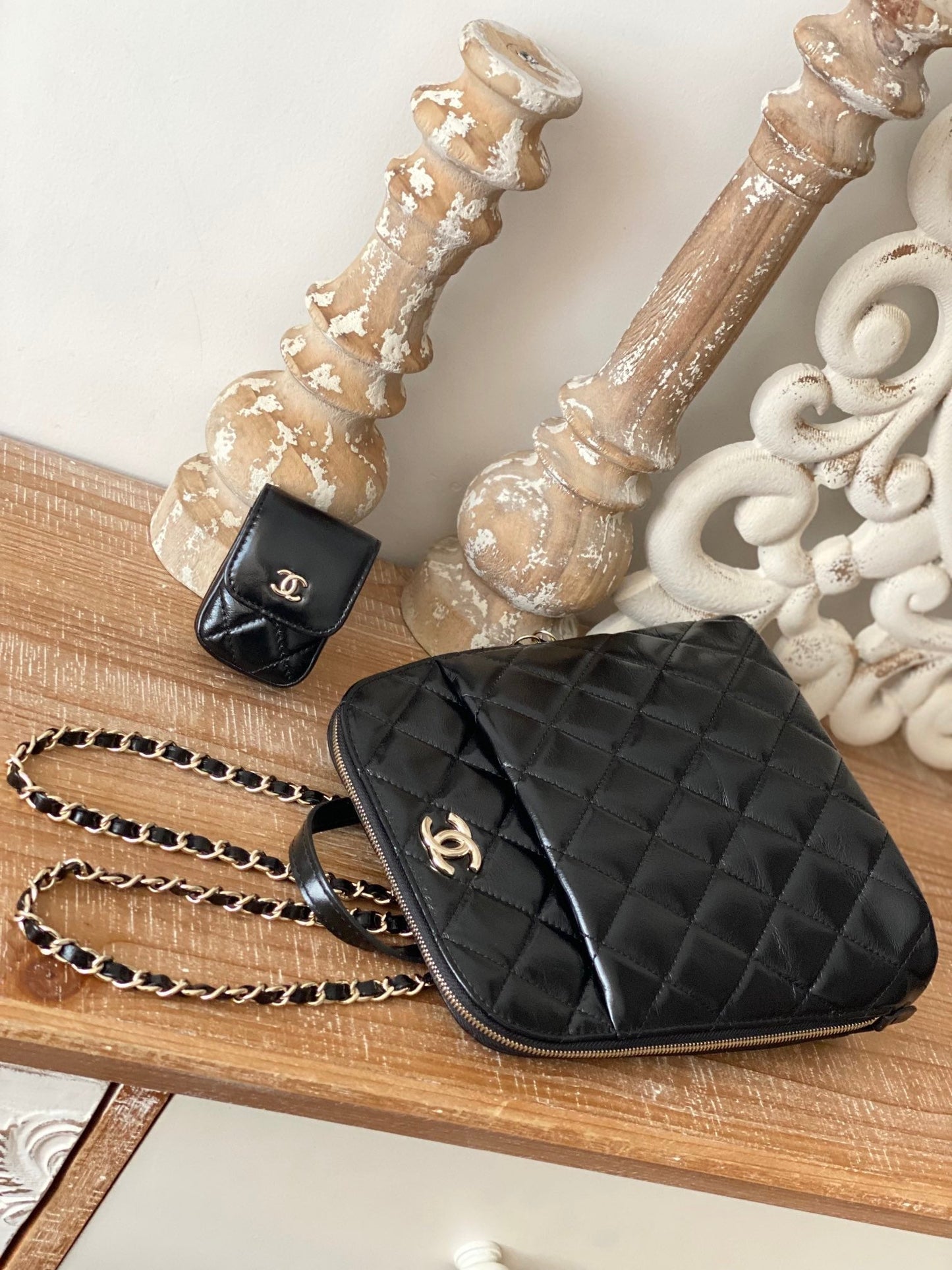 CHLRucksack Backpack Black Bag For Women 21cm/8in