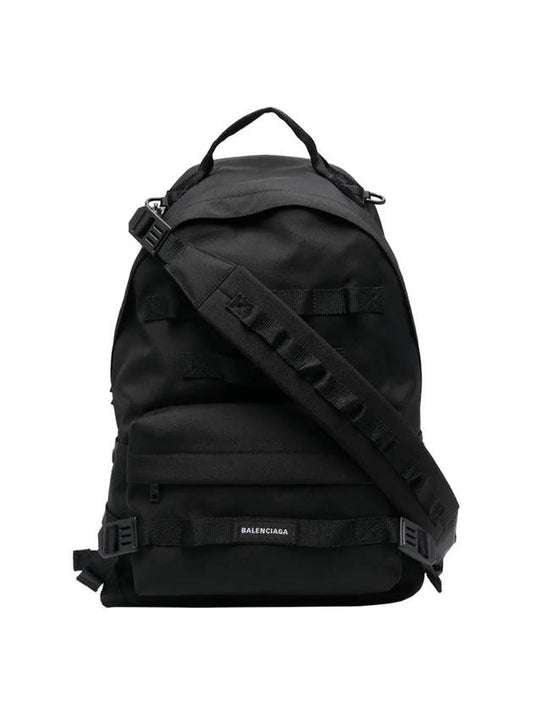 Luxury Balenciaga Trending 2025 Army Medium Multicarry Backpack Black