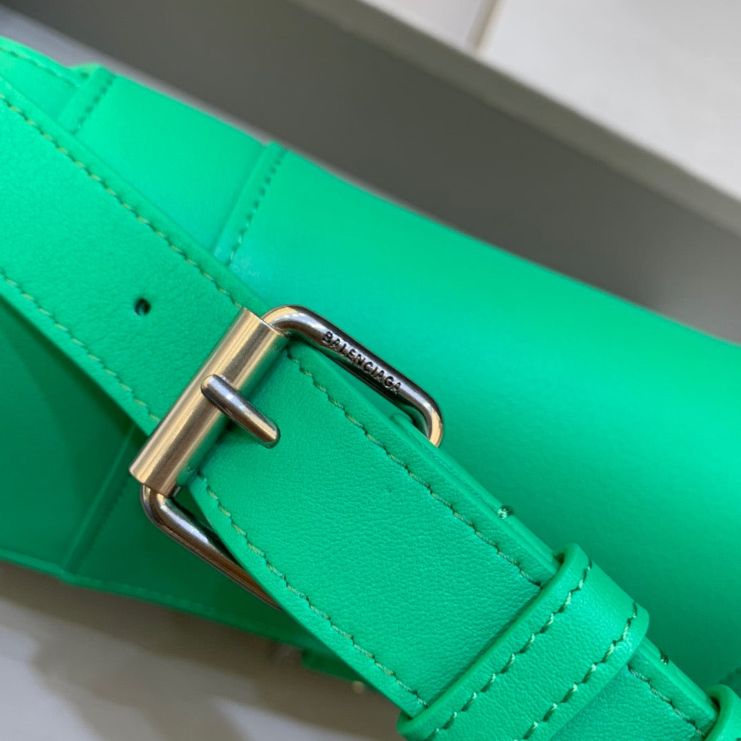 Top Quality Downtown XS Shoulder Bag In Green, For Women,  Bags 10in/25cm