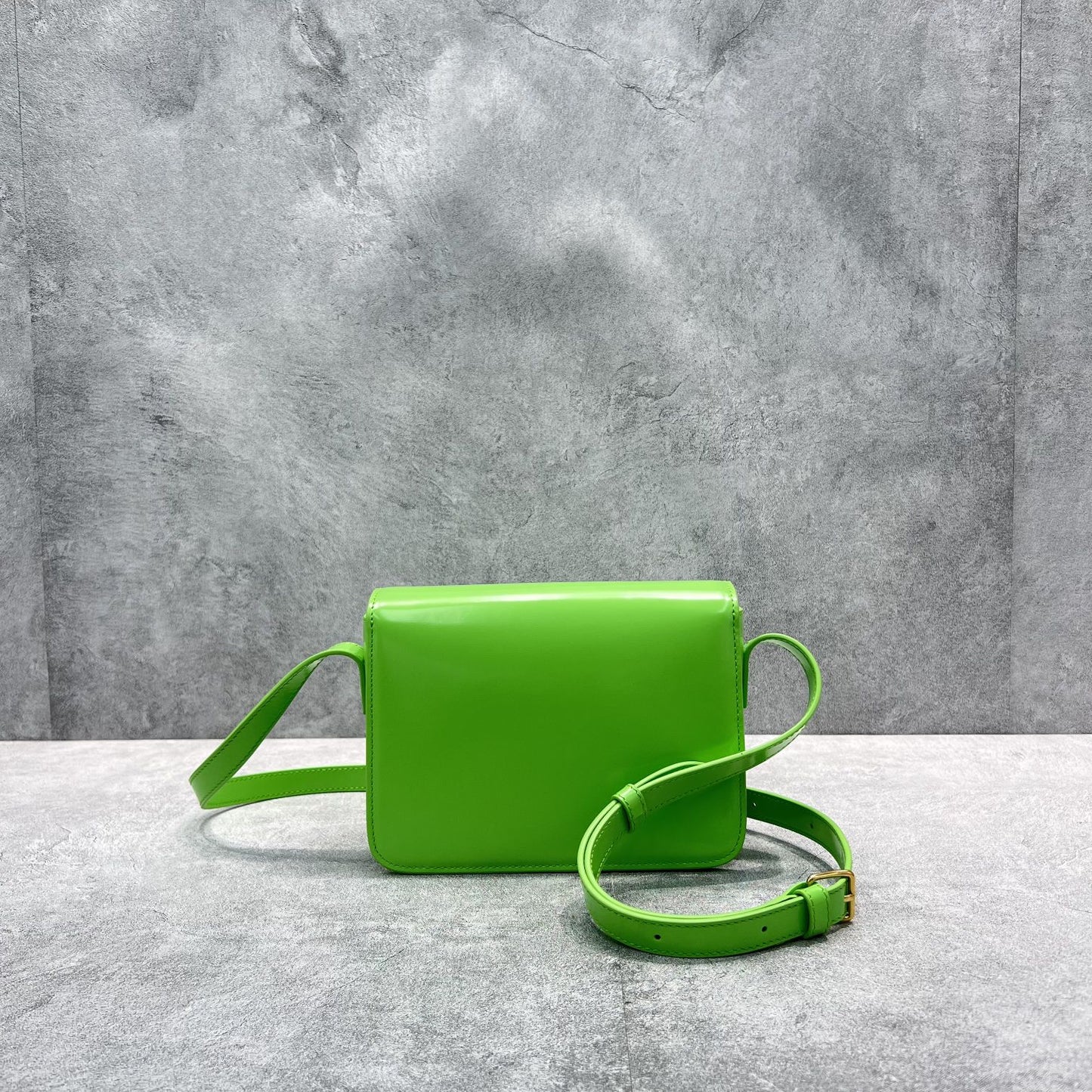 Top Quality Mini Classique Cuir Triomphe Bag Green For Women 7.1in/18cm