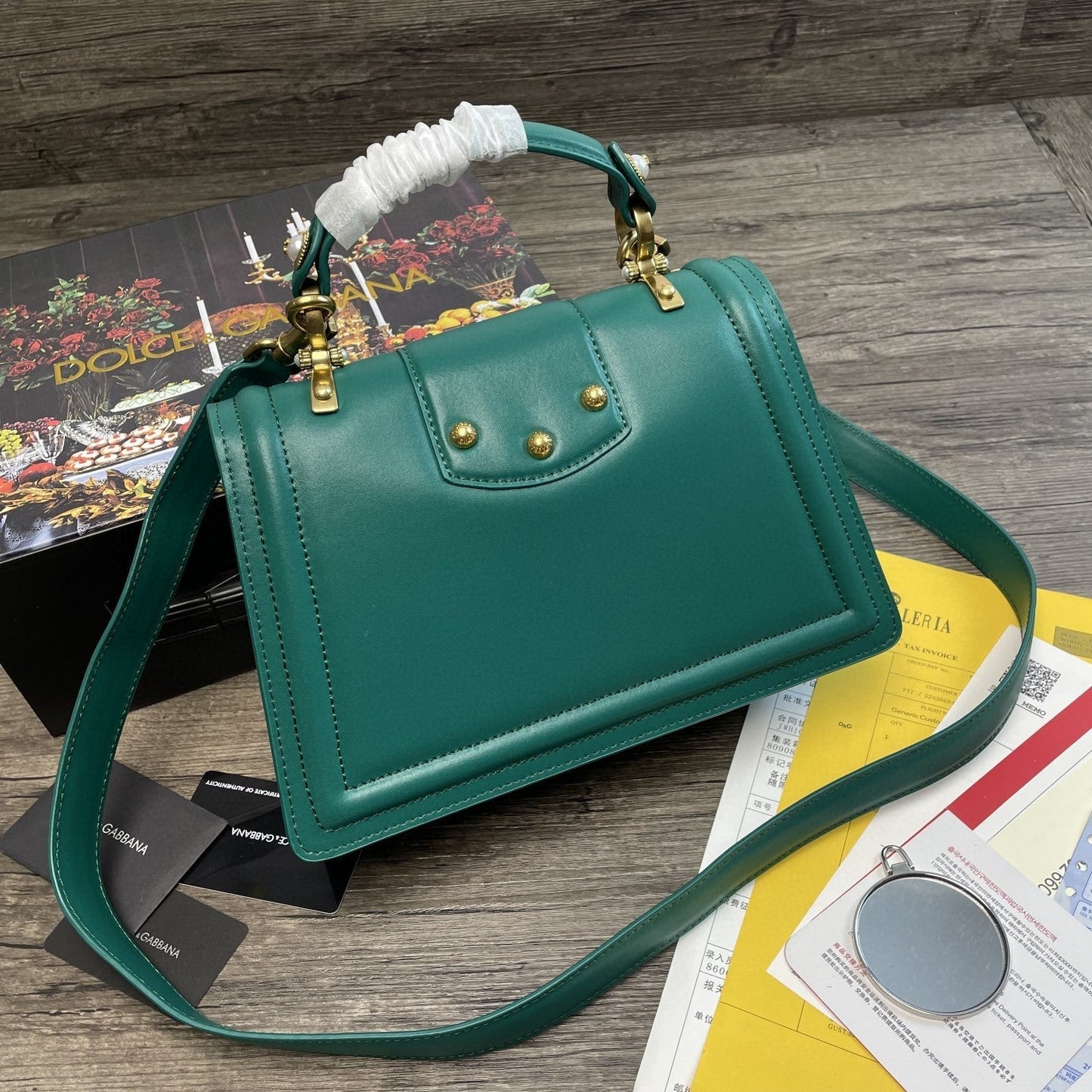 Top Quality Top Quality Girls Bag In Quilted Nappa Green For Women 10.6in/27cm Top Quality