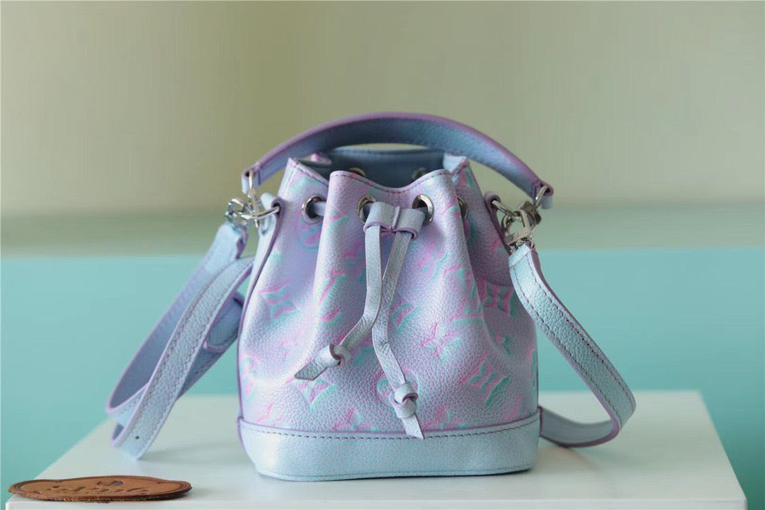 Top Quality Nano Noe Monogram Empreinte Light Blue For Women,  Shoulder And Crossbody Bags 6.3in/16cm Top Quality M81463
