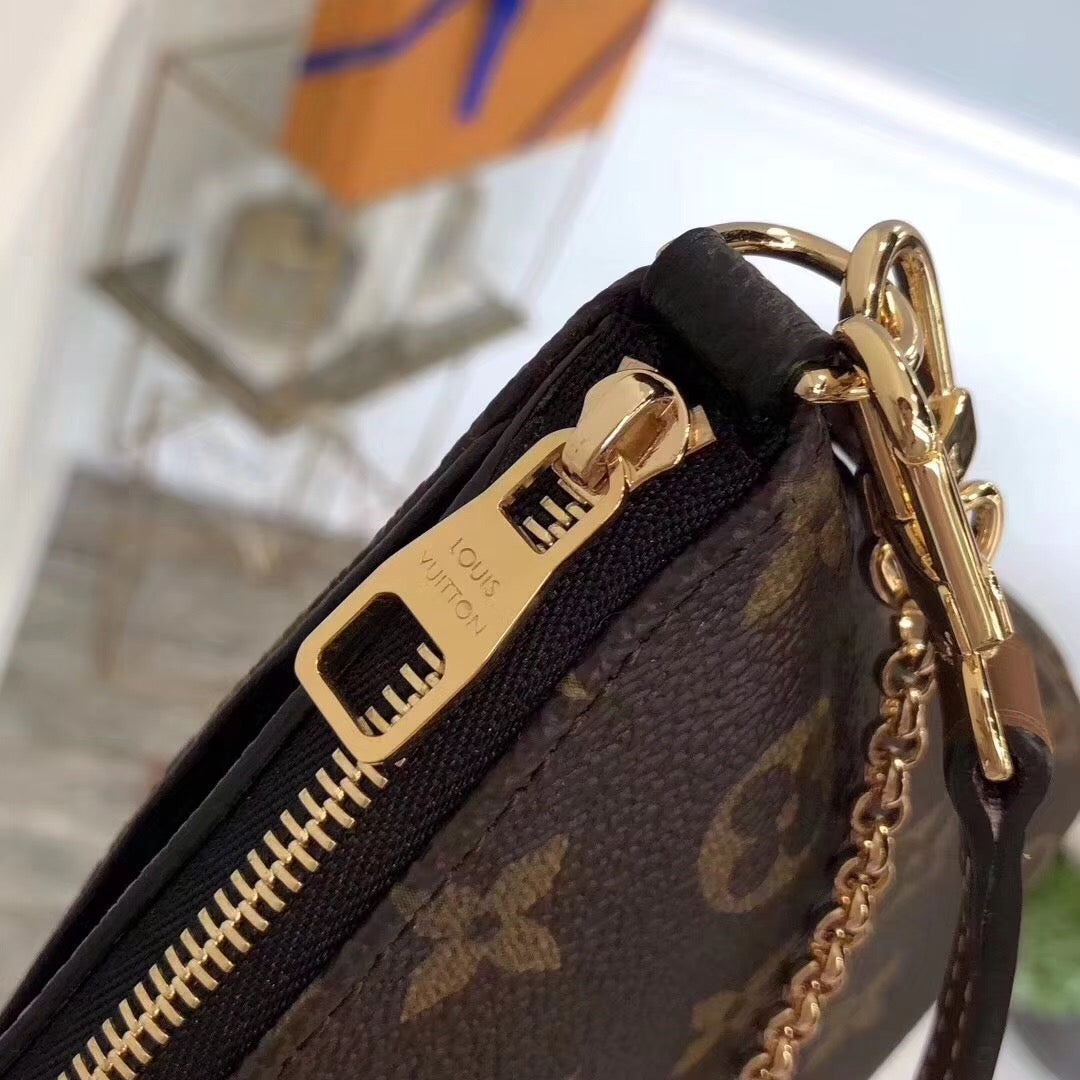 Top Quality Pallas Clutch Monogram Canvas Black For Women, WoHandbag, Shoulder And Crossbody Bags 8.3in/21cm Top Quality M44058