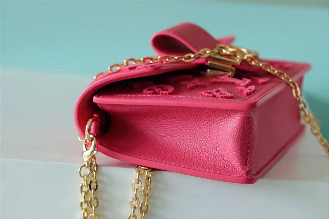 Top Quality Mini Dauphine Monogram Fluo Pink For Women,  Shoulder And Crossbody Bags 18.5cm/7.3in Top Quality M20747