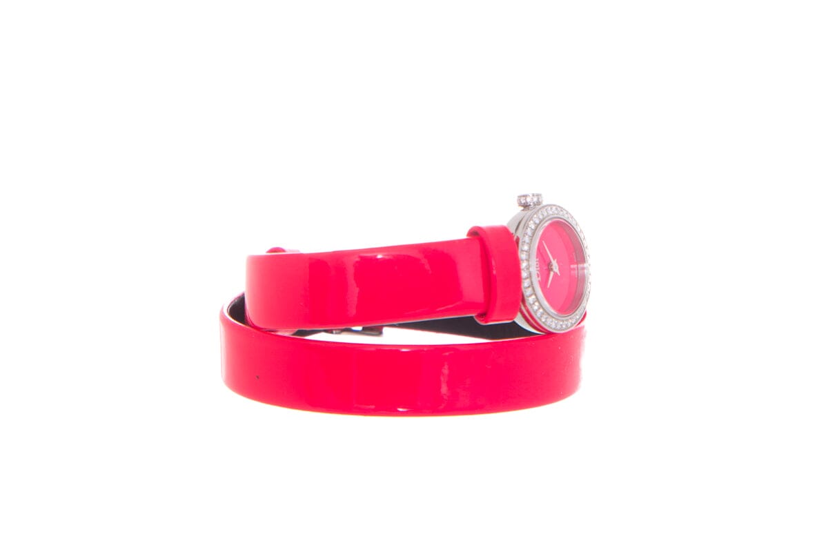 Christian Dior Pink and Diamond La D De Dior Mini 19mm Watch