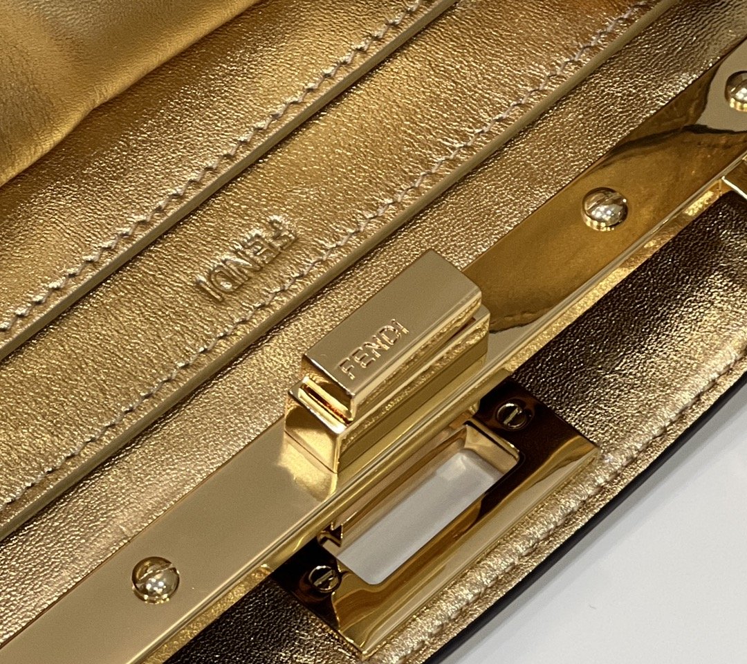 Top QualityTop Quality Peekaboo Small Gold Bag For Woman 27cm/11in