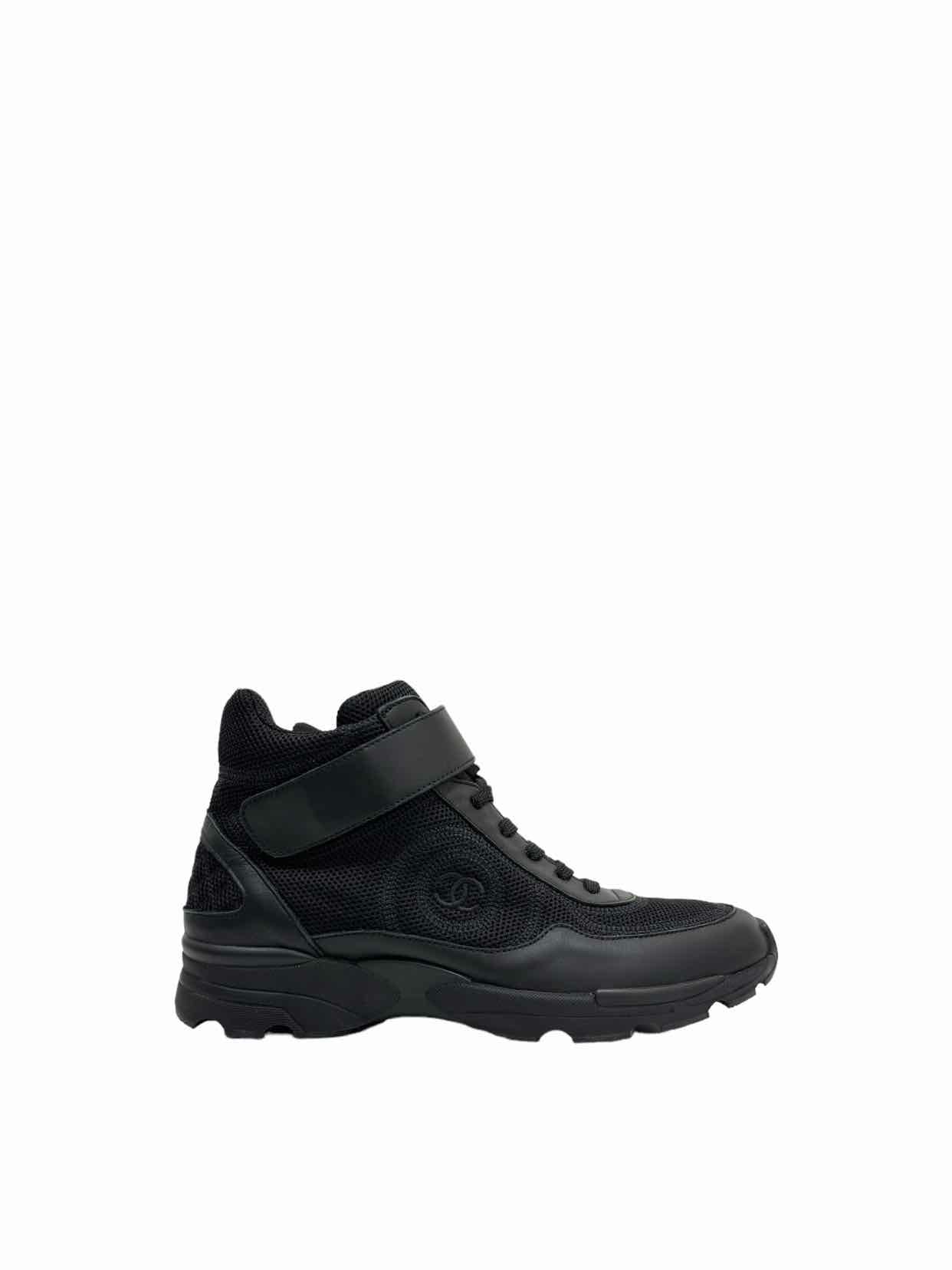 CHANEL Hi Top Black Size EU 36 Sneakers