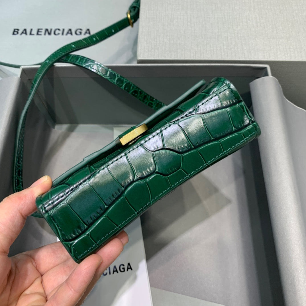 Top Quality Hourglass Mini Handbag In Green, For Women,  Bags 4.7in/12cm
