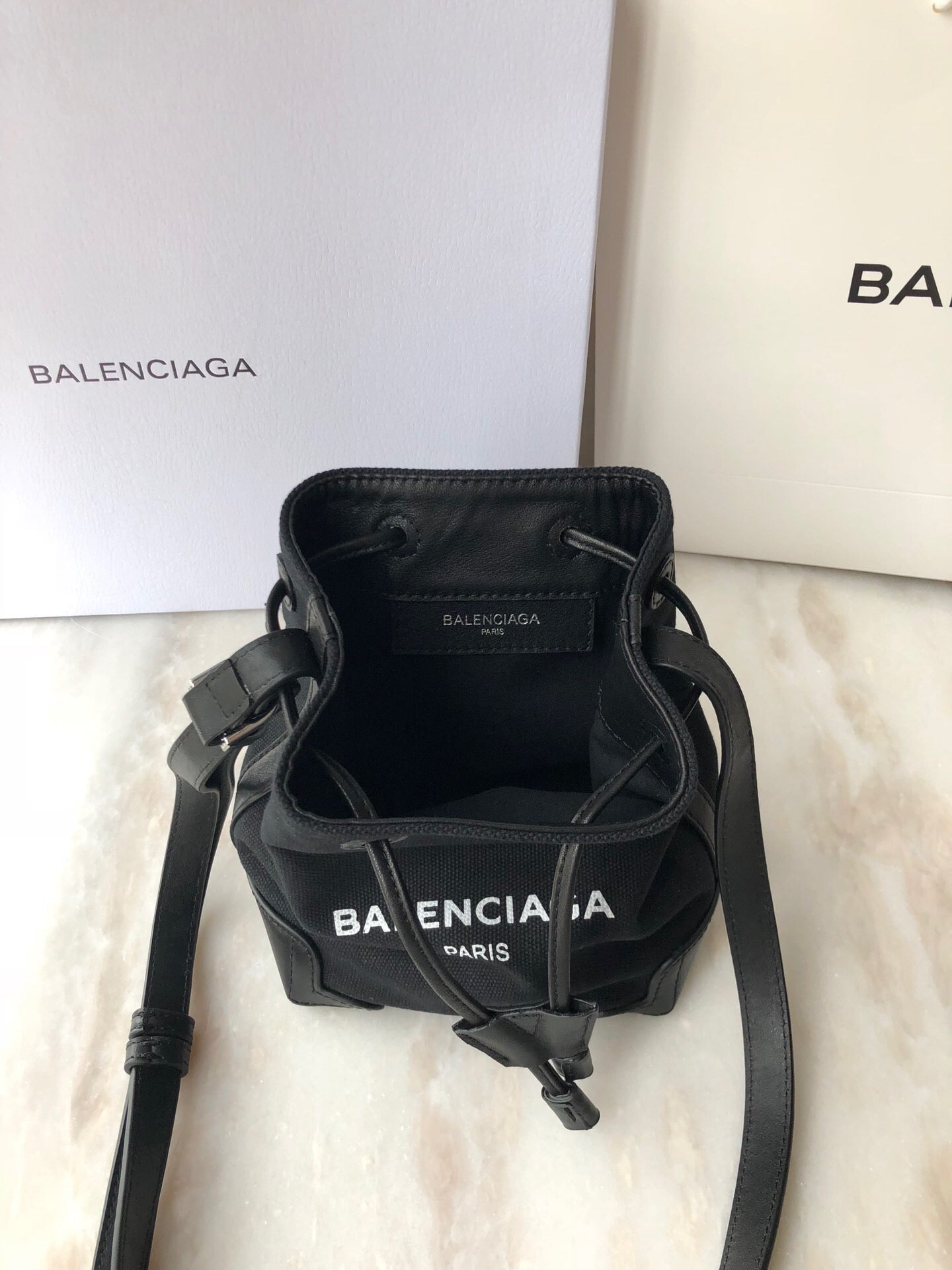 Top Quality Navy Cabas Linen Crossbody Bag In Black, For Women,  Bags 9.8in/25cm