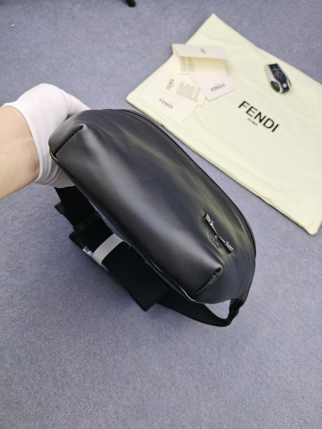 Top QualityTop Quality Little Monster Belt Bag Black For Men, Men’s Bags 7.9in/20cm FF