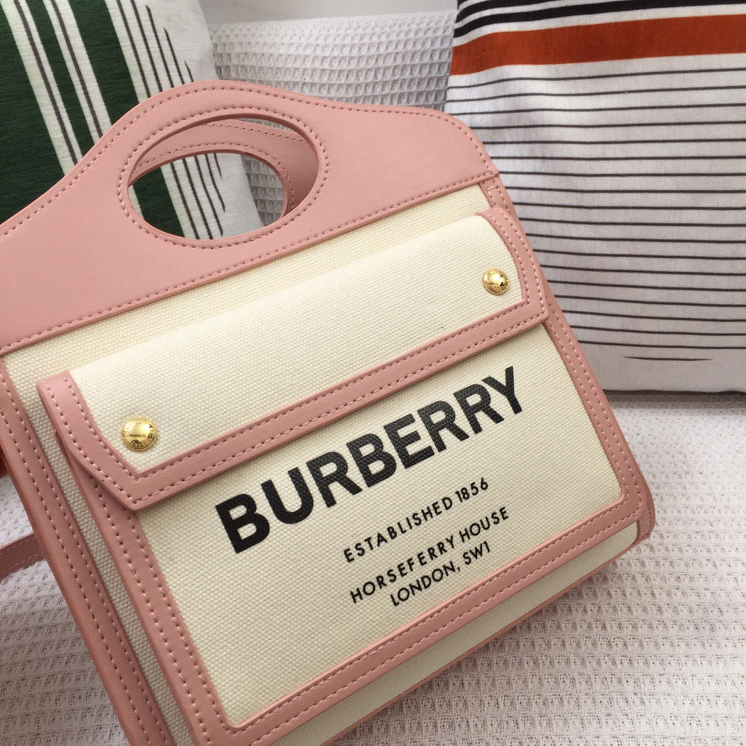 Top Quality Mini Two-tone Canvas And Pocket Bag PiNike For Women, Bags 10.4in/26.5cm