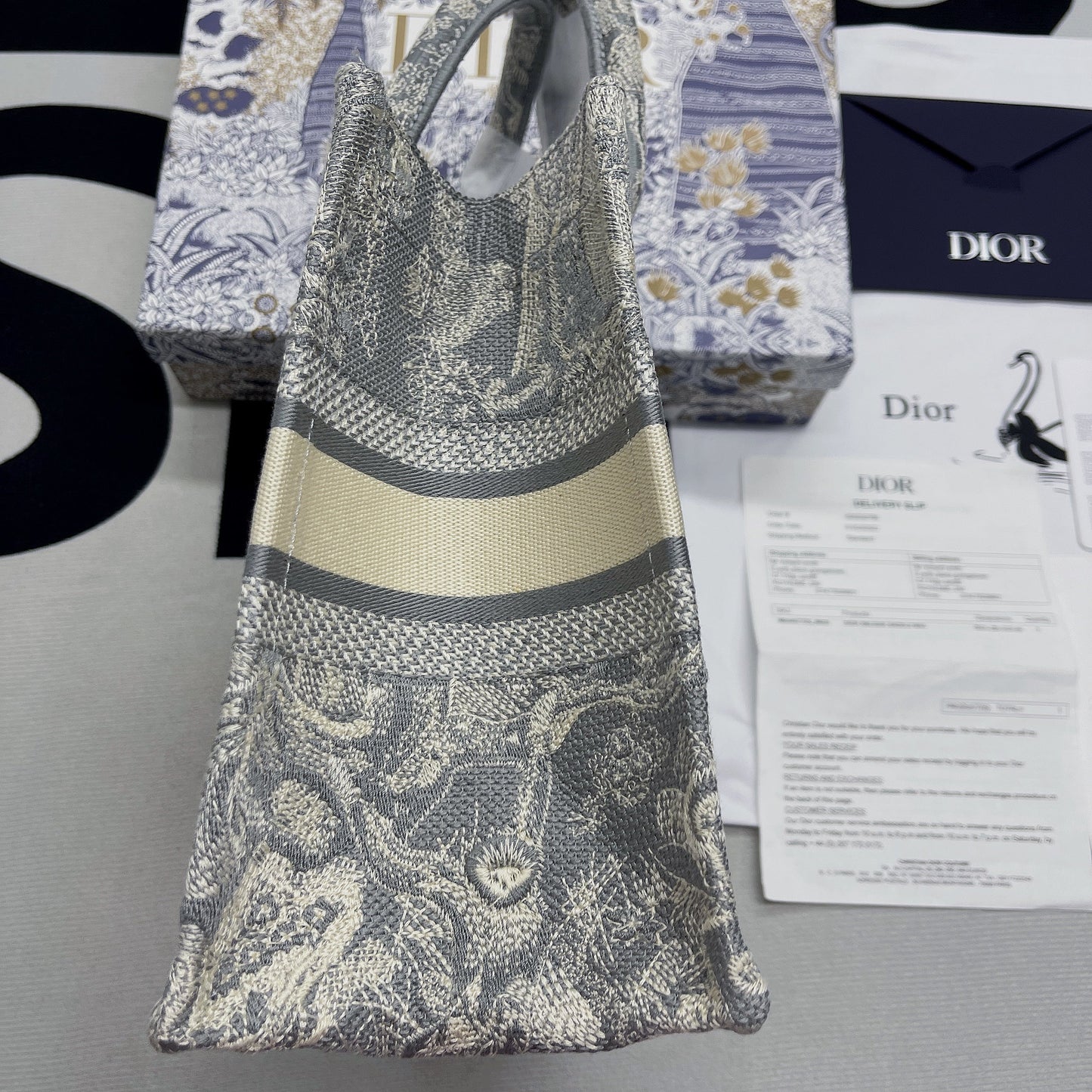 Top Quality Small Book Tote Grey, For Women, Womens Handbags 26.5cm/10.5in CD