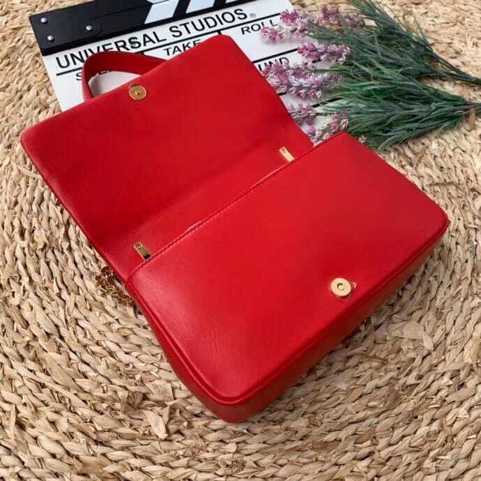 Top Quality Quilted MeTop Qualityum Lola Bag Monogram Red For Women, Bags 11in/28cm