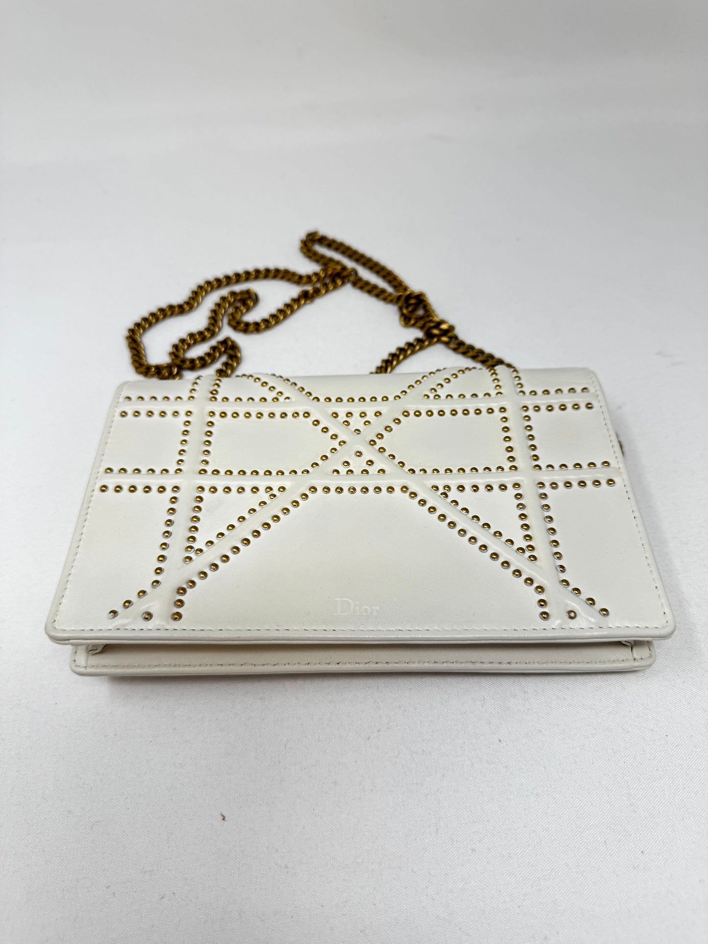 Christian Dior Diorama Wallet On Chain - White Shoulder Bags, Handbags B20-74