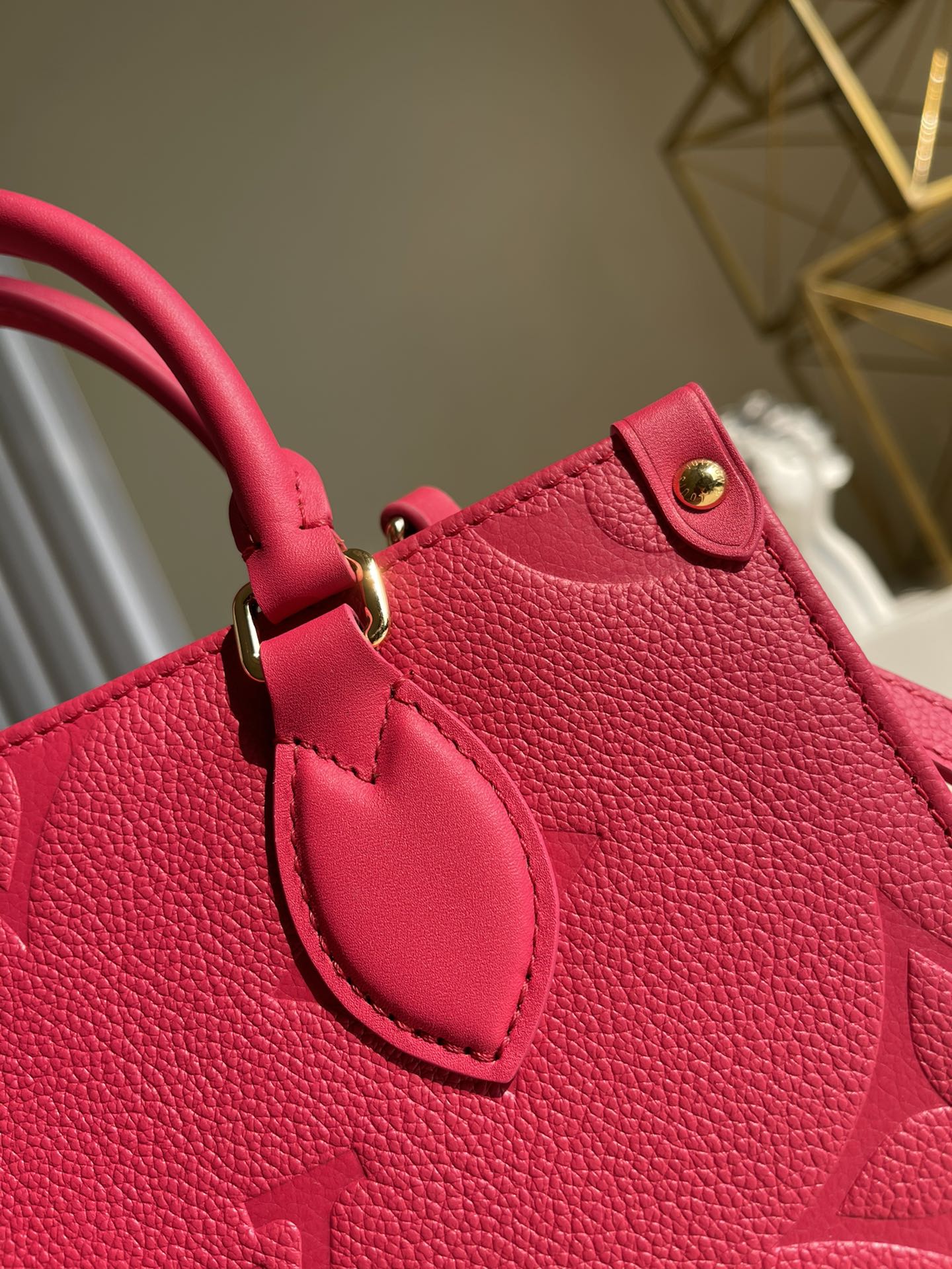 Top Quality OnTheGo PM Tote Bag Monogram Empreinte Rosy For Women, Womens Handbags, Shoulder And Crossbody Bags 9.8in/25cm Top Quality M45660