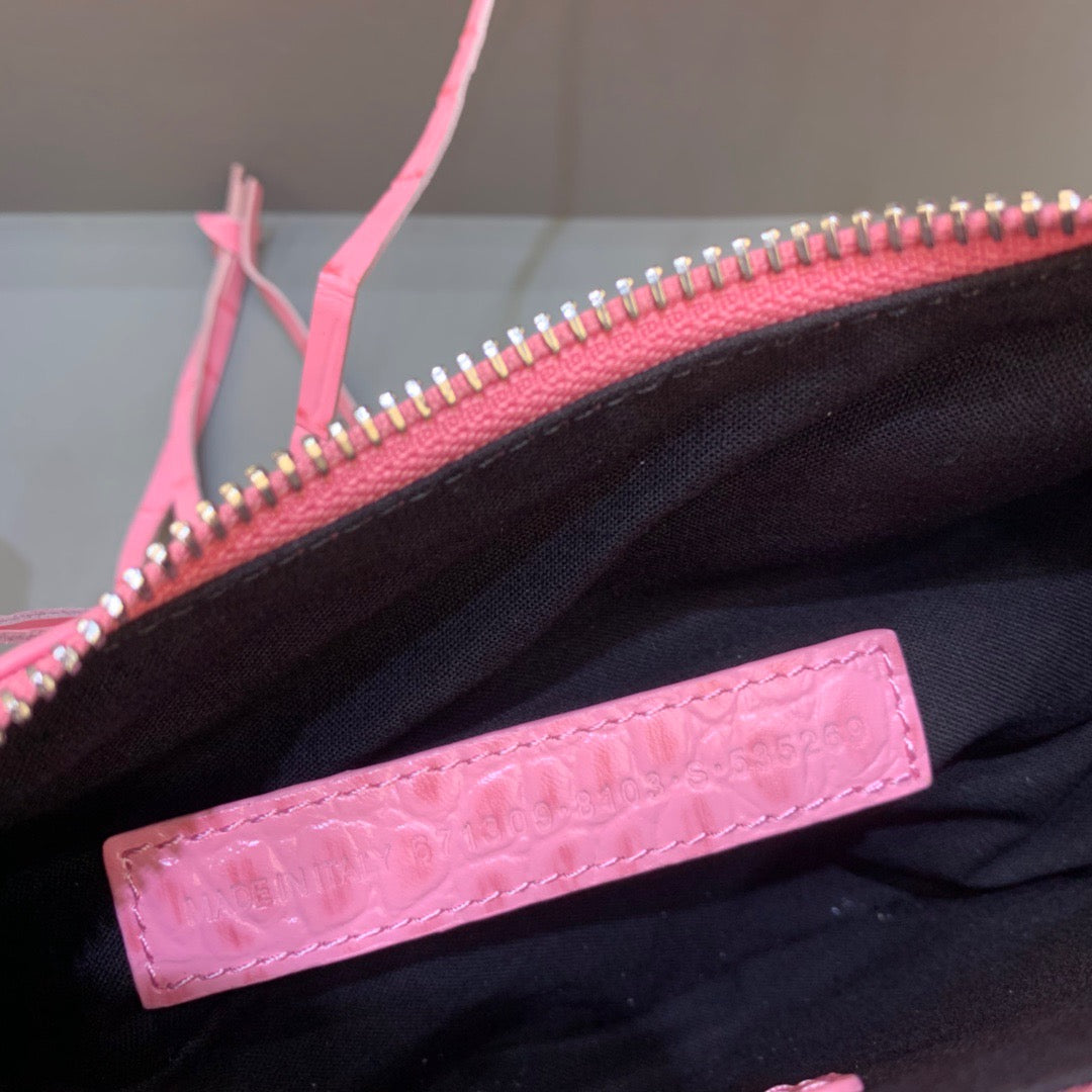 Top Quality Le Cagole XS Shoulder Bag In Pink, For Women,  Bags 10.2in/26cm