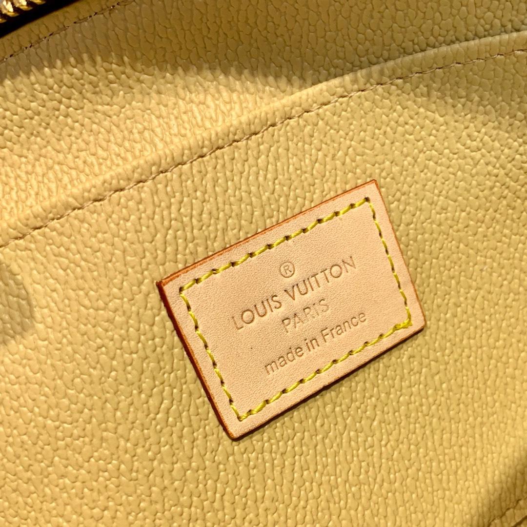 Top Quality Cosmetic Pouch PM Monogram Canvas For Women, WoBags 7.5in/19cm Top Quality M47515