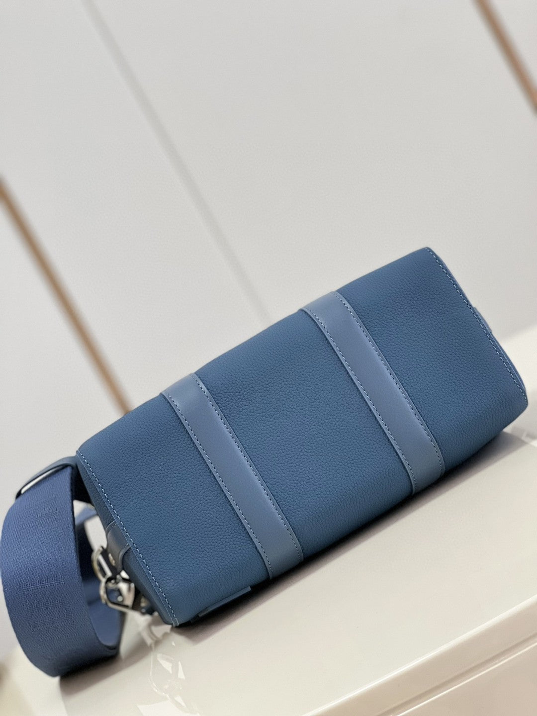 Top Quality City Keepall Aerogram Blue For Men, Bags, Shoulder And Crossbody Bags 10.6in/27cm Top Quality