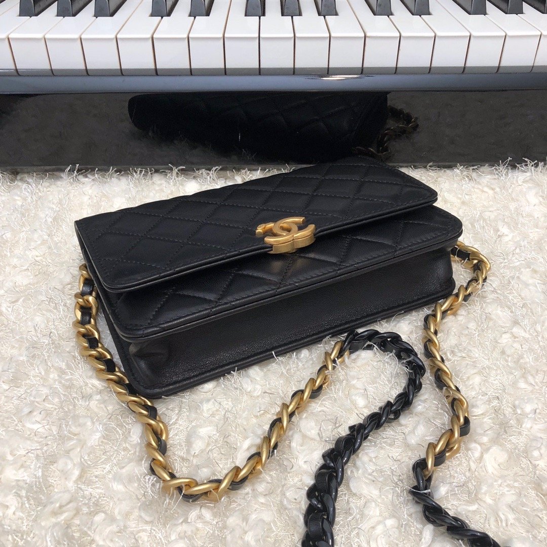 CHLOriginal Small Classic Top Qualityap Bag Gold Hardware Black For Women Handbags, Shoulder Bags 7.5in/19cm AP33814