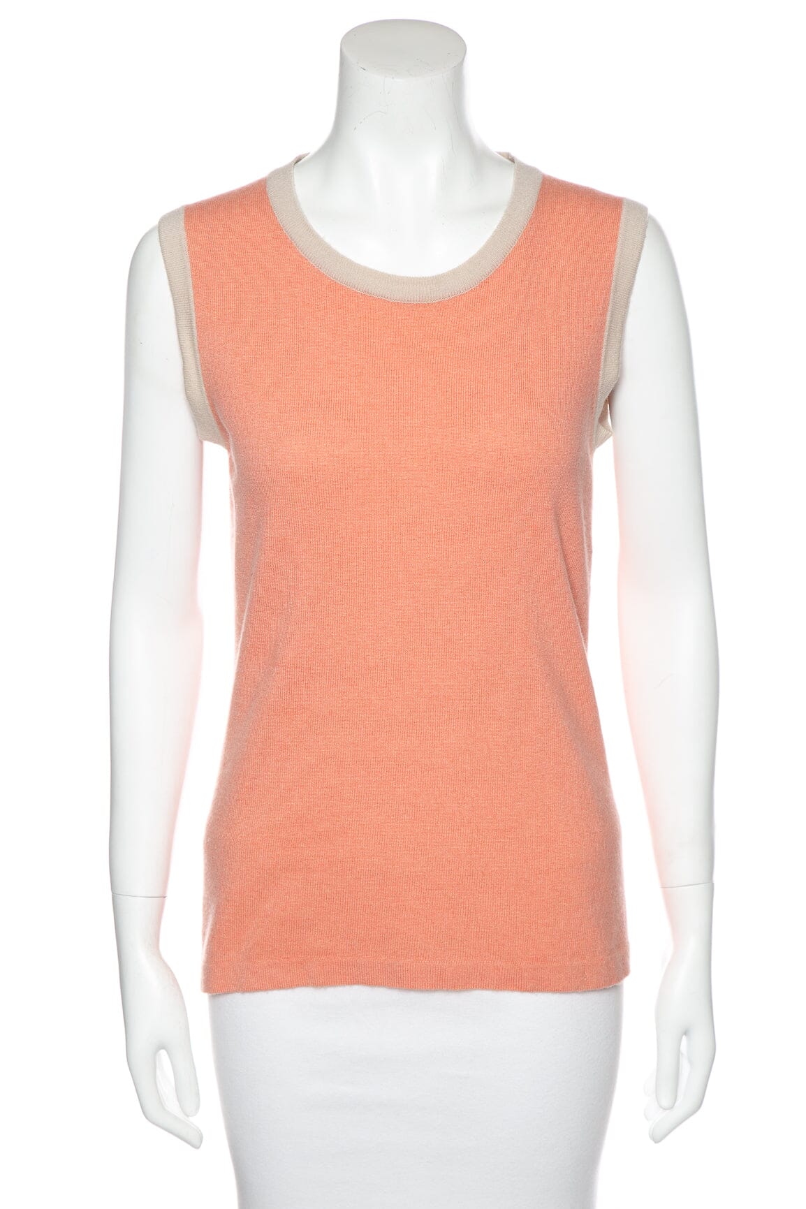 Chanel   2003 Pink Sweater Cardigan with Matching Tank SZ 42