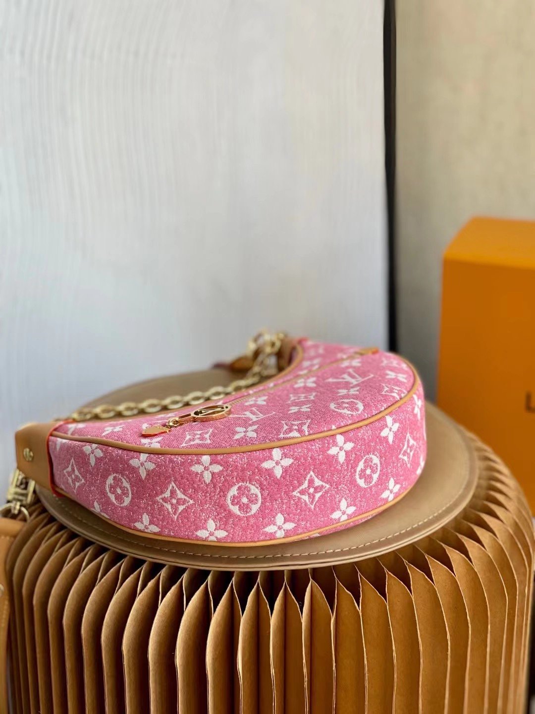Top Quality Loop Denim Pink For Women,  Shoulder Bags 9.1in/23cm Top Quality