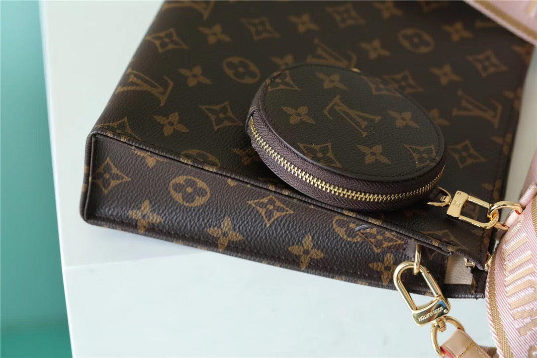 Top Quality Pochette Double Monogram Canvas For Women, Womens Bags, Shoulder And Crossbody Bags 10.2in/26cm Top Quality