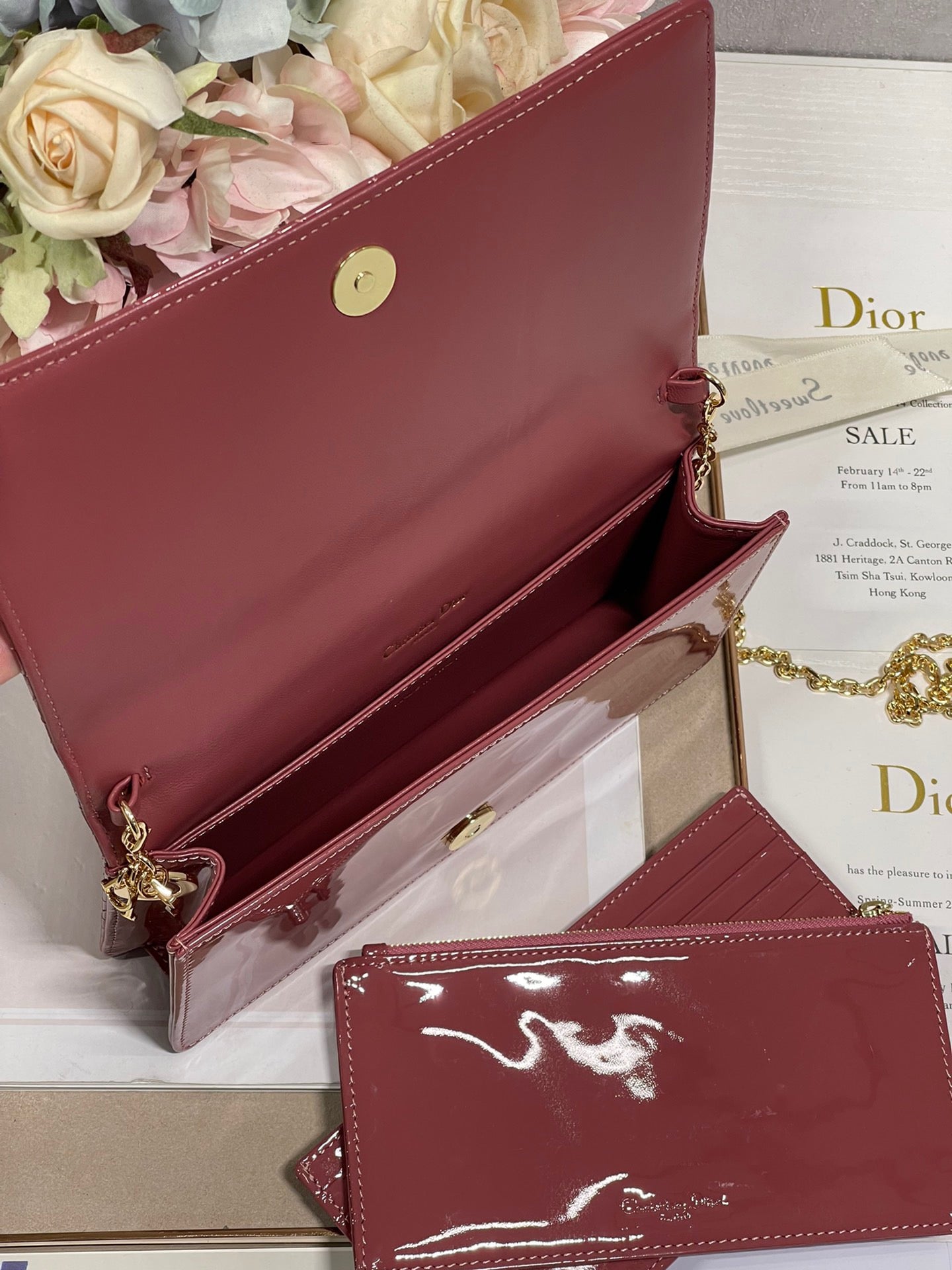 Top Quality Lady Pouch Crimson, For Women, Womens Handbags 8.5in/21.5cm CD